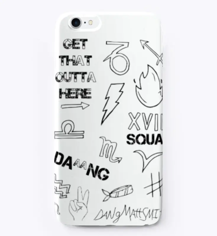 GET THAT OUTTA HERE - WHITE PHONE CASE